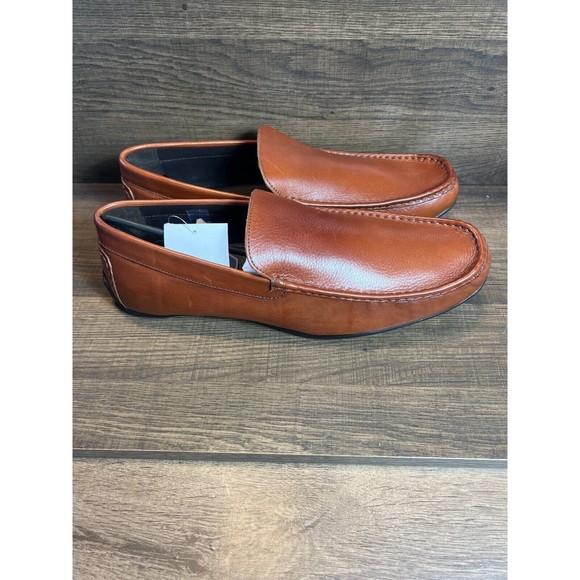 Anthony Veer Cleveland Driver Slip On Loafer Saddle Tan 14D NWB - Picture 2 of 10